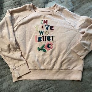Gymboree Fall 2018 In Love We Trust Sweatshirt Size 7-8